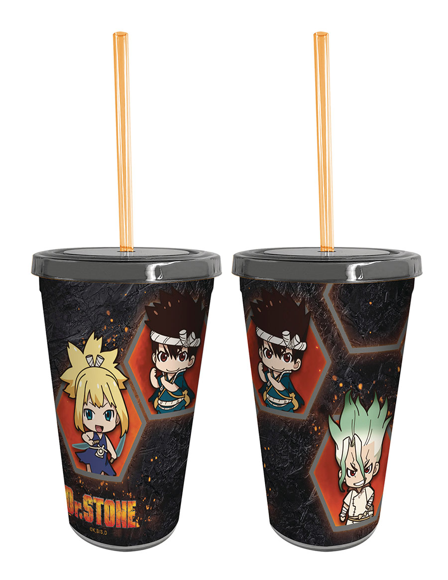 Dr Stone 16oz. Tumbler w/Straw