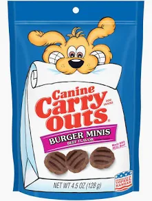 4.5oz. Canine Carry Outs Burger Minis