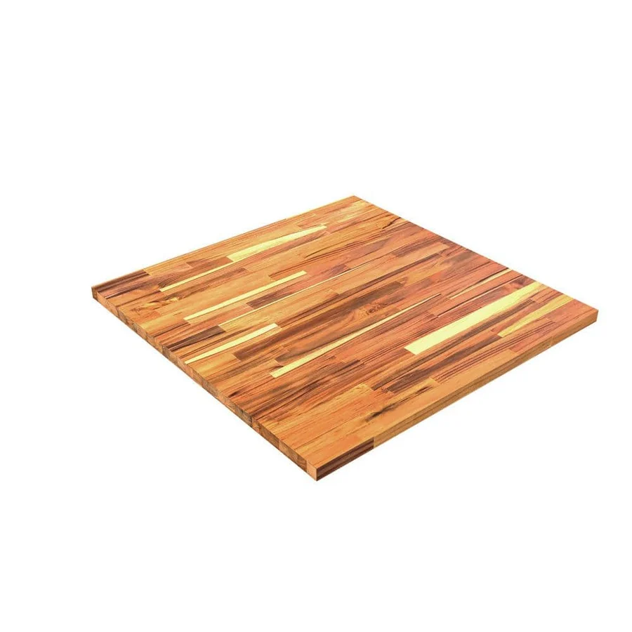 -(U)FSC TEAK B/C GRADE FJ STRAIGHT EDGE CLEAR OIL TABLE TOP