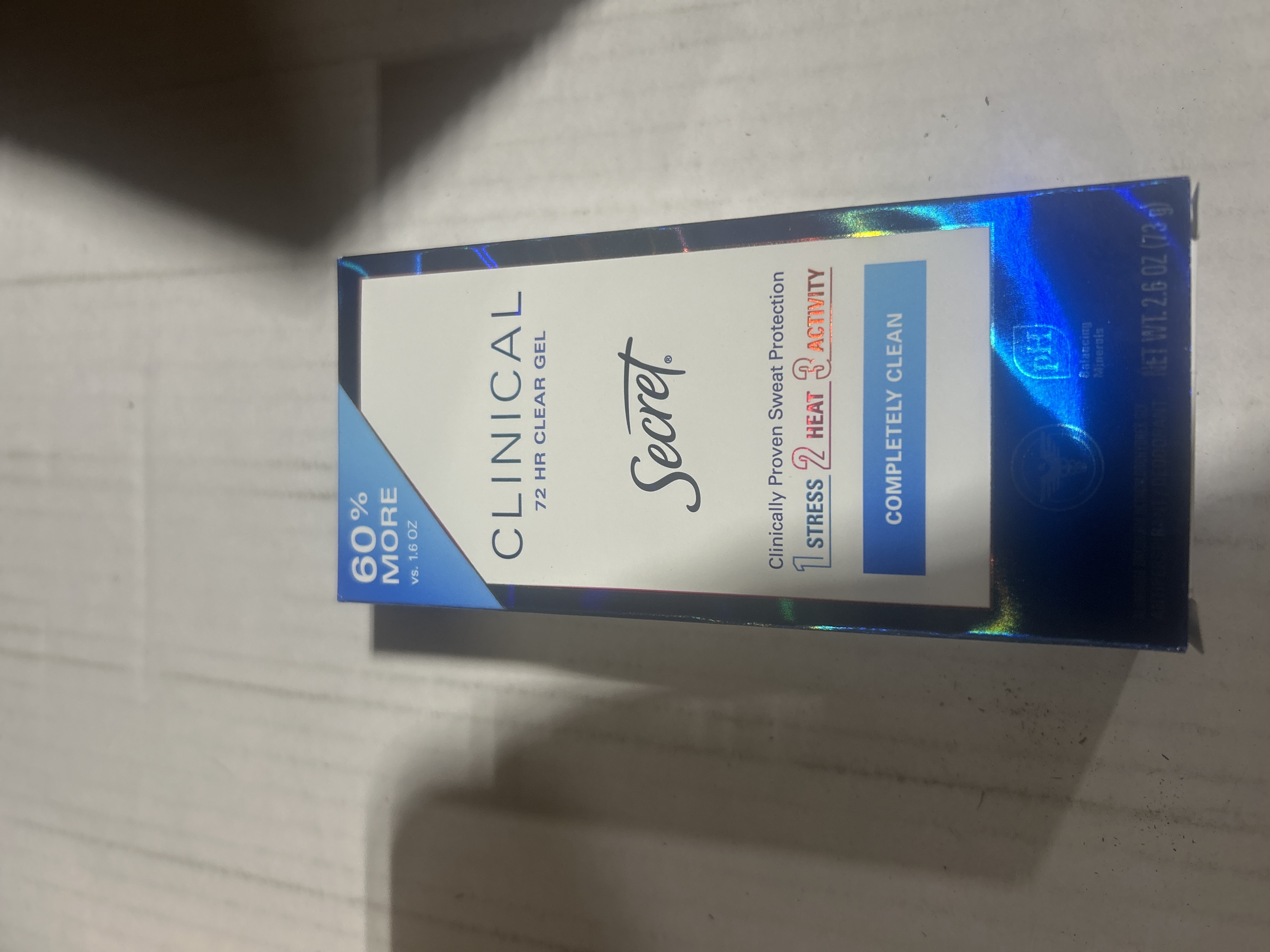 2.6oz. Secret Clinical Deoderant Completely Clean