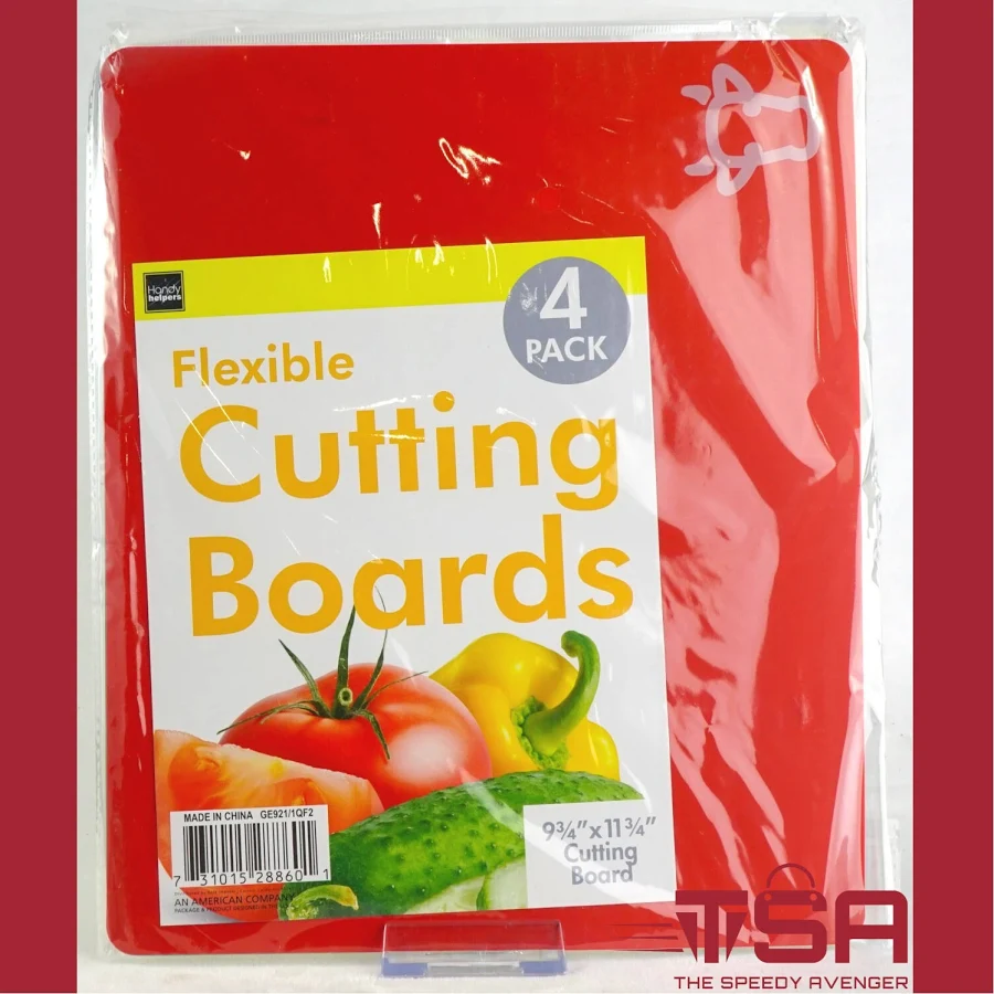 Handy Helper 4 Count Color Flexible  Cutting Boards