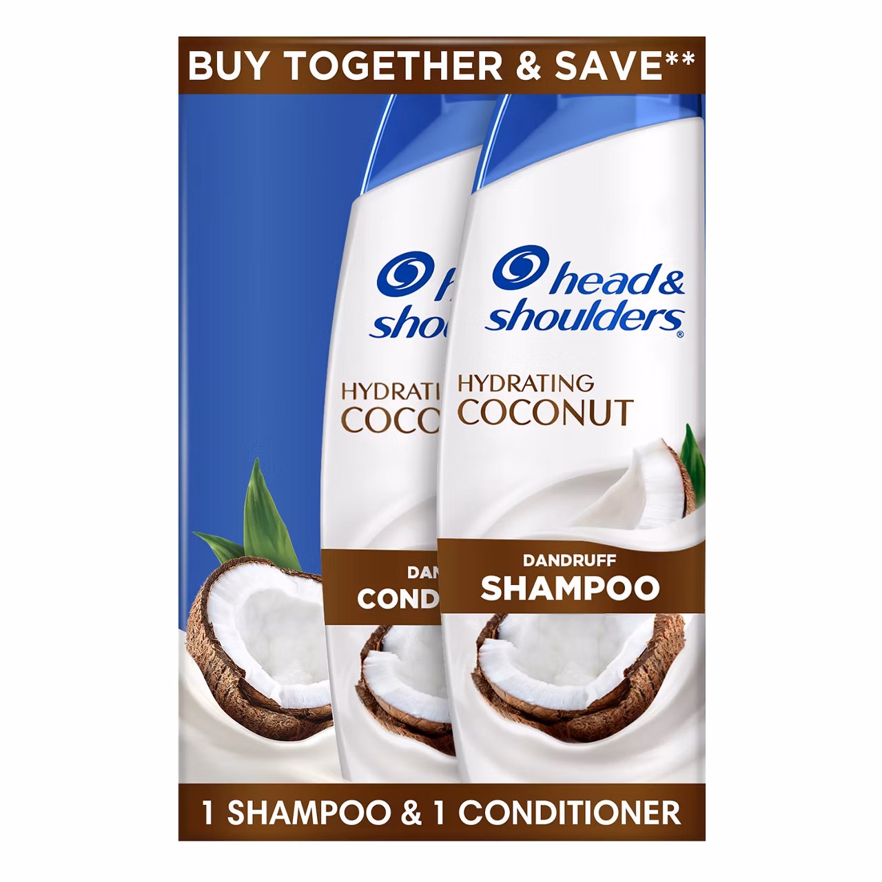 2pkg head & shoulders shampoo/ conditioner