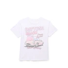 daytona beach pink lg 10-12 kids short sleeve tee shirt