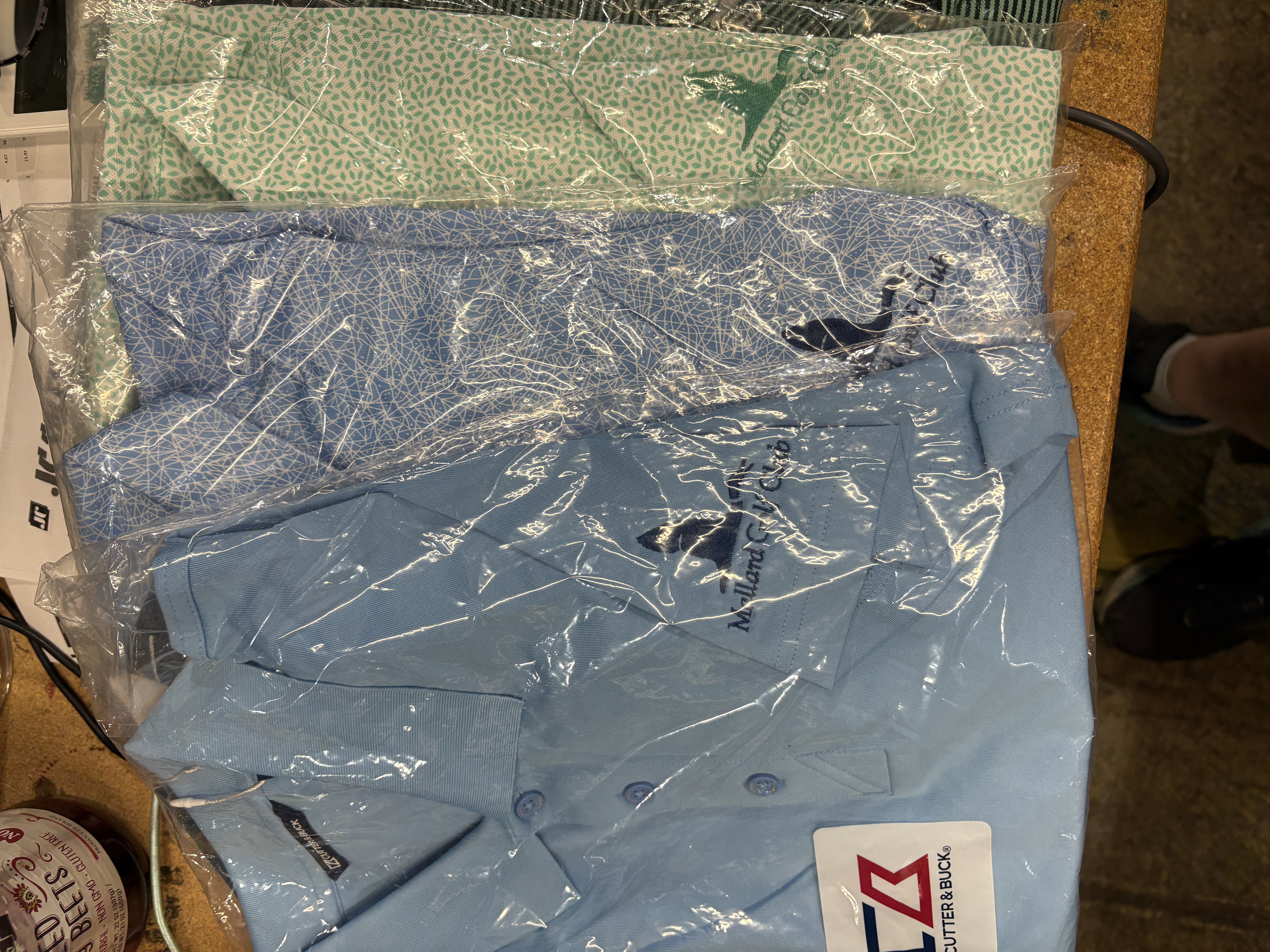 Cutter and Buck Sky Blue Mallard golf Club Polo Shirt