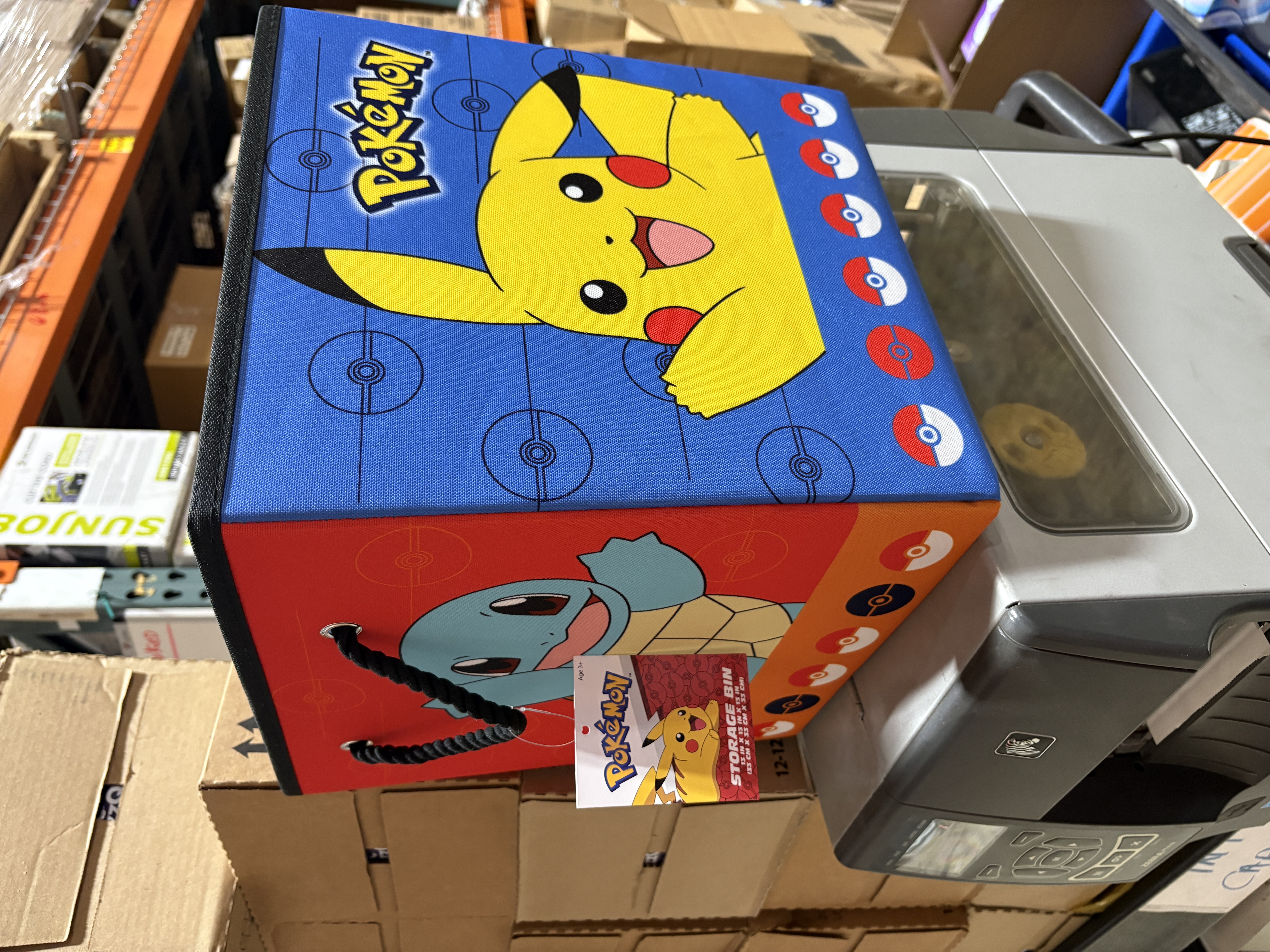 Pokemon storage bins