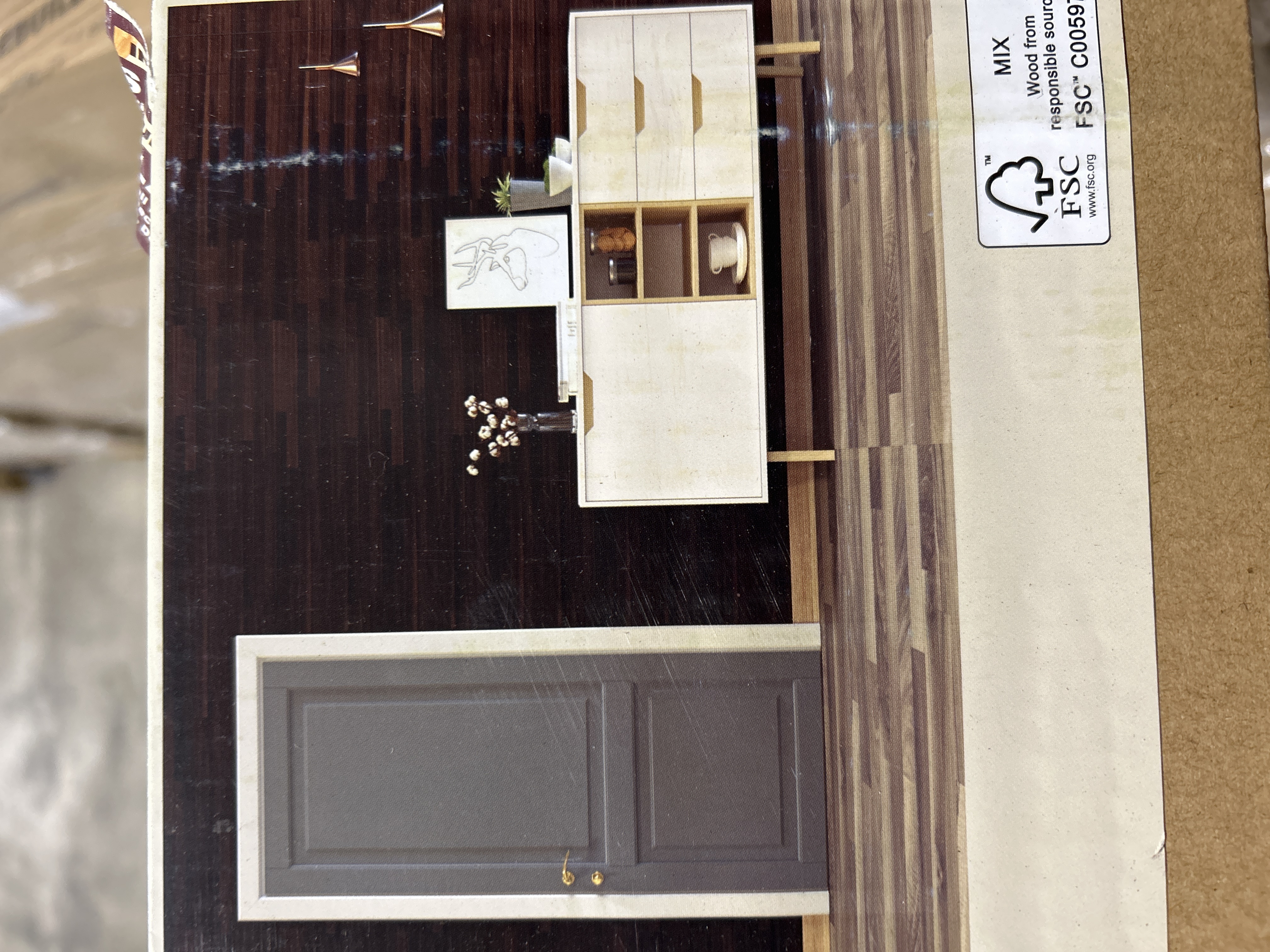 -Acacia Shiplap FSC 1219x152x10mm, 5-pack, Esp