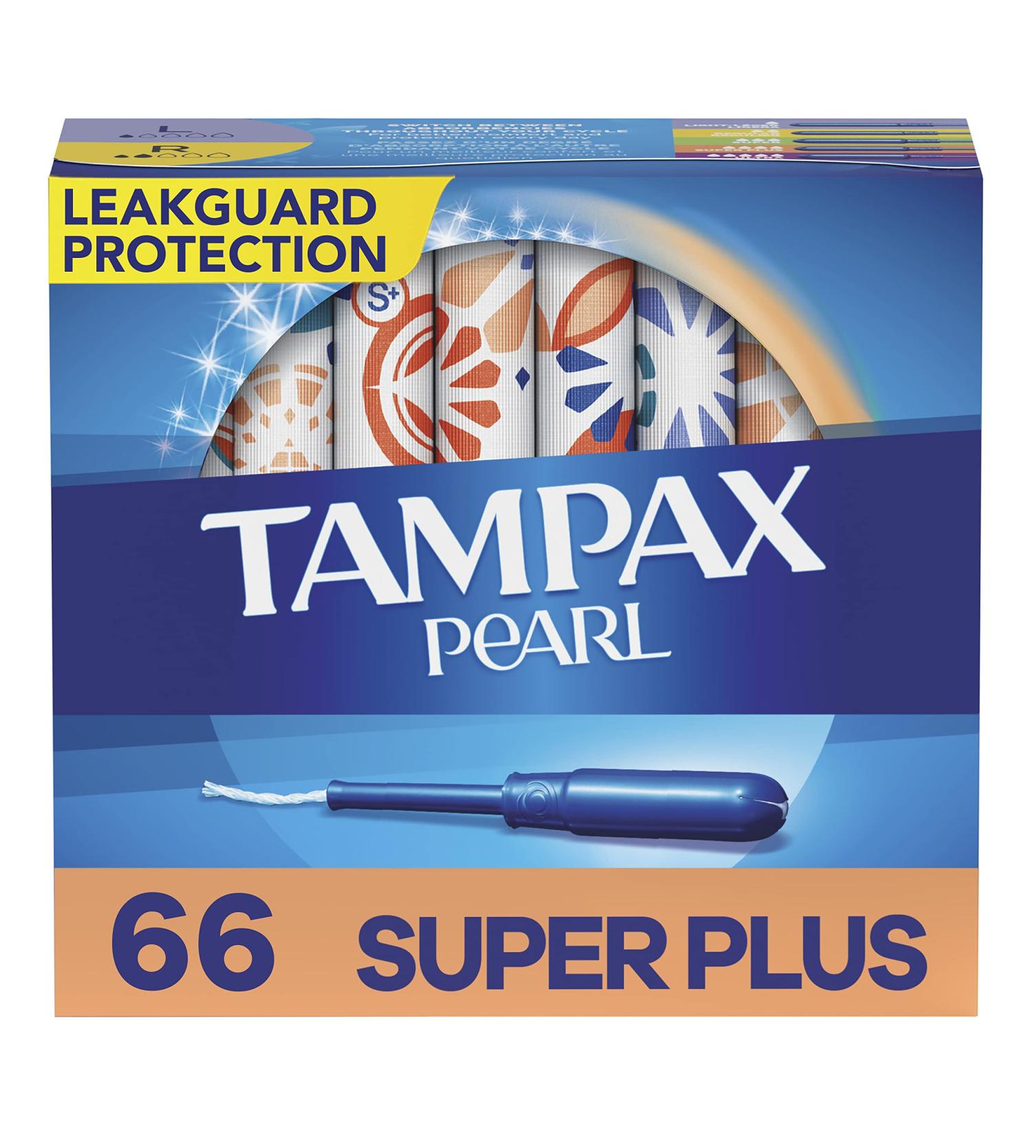 Item#71827 Tampax Pearl 66 Count Super Plus Tampons