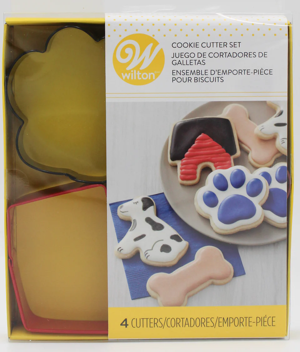 Wilton Metal Cookie Cutter Set 4-pkg-pet Theme