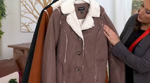 Susan Graver Weekend Bonded Faux Suede & Sherpa Coat