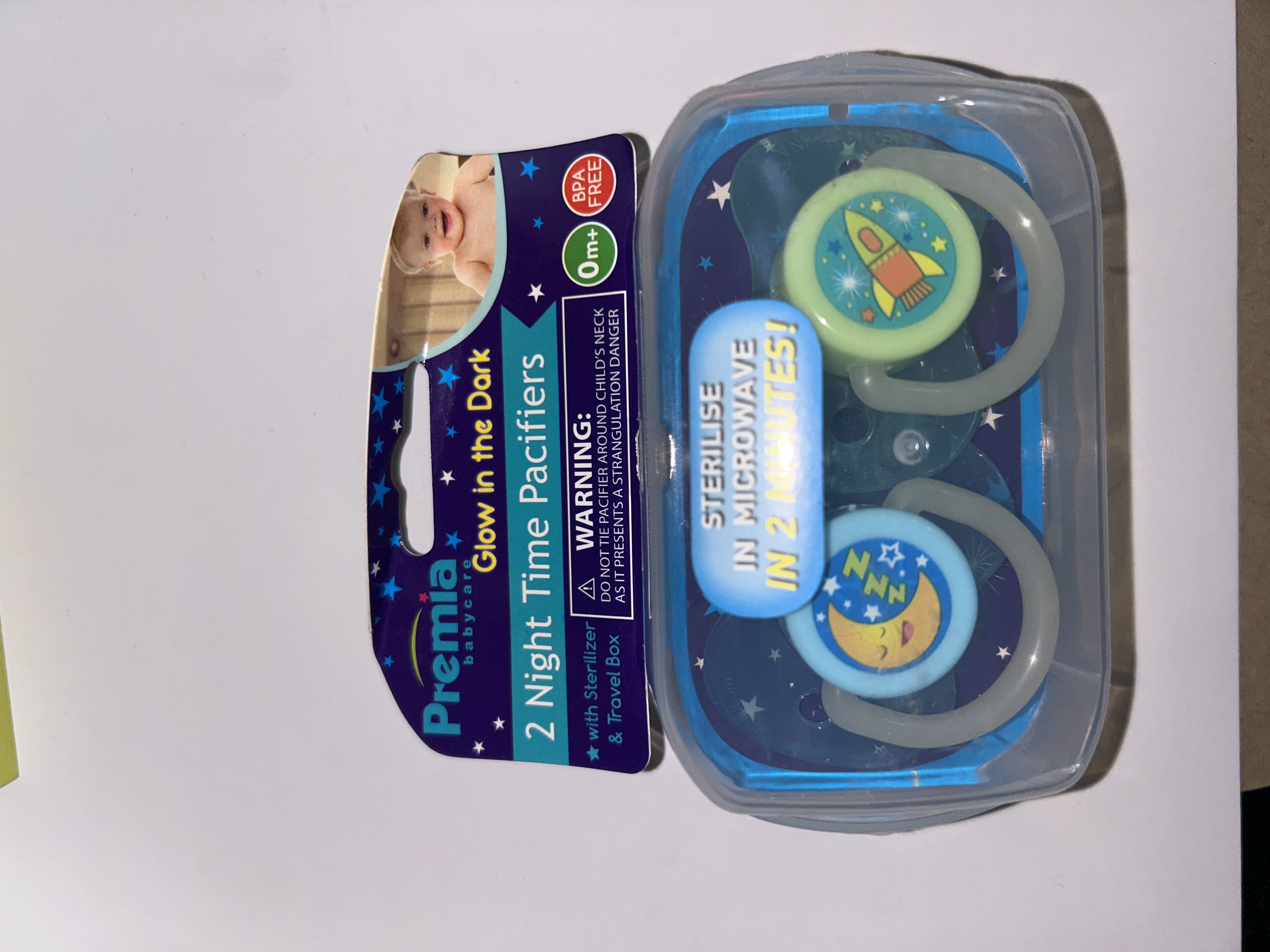 Prima 2 pack pacificers night time