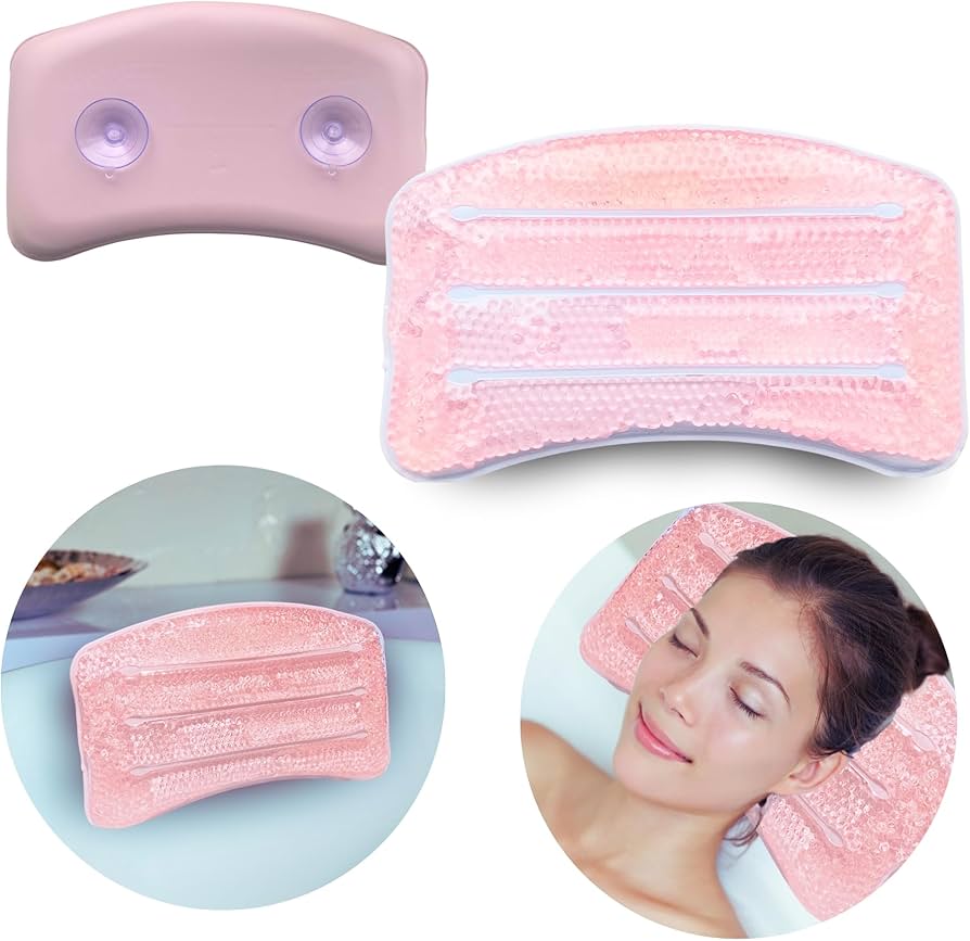 Tub cooling pillows pink