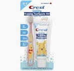 Crest training toothpaste and toothbrush