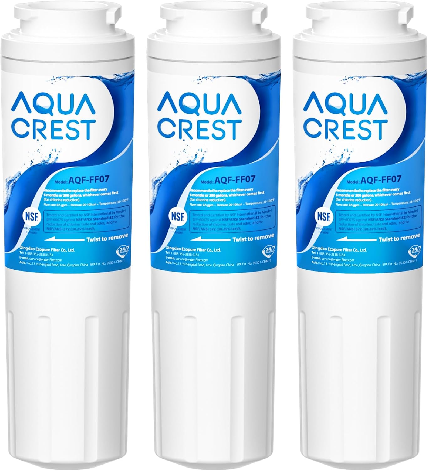 AquaNatural AQN8001P Premium Regrigerator Water Filter