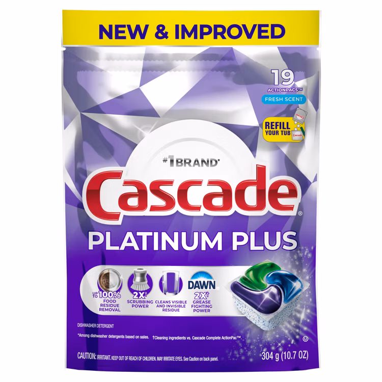 Cascade 19 Count Platinum Plus Fresh Scent Pods